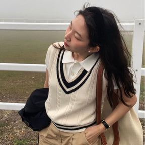 Collegiate V-Neck Vest