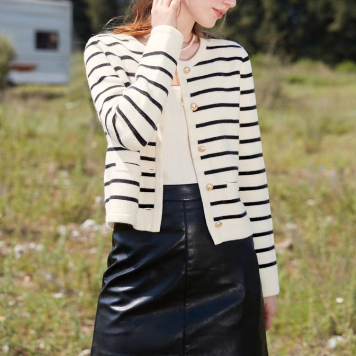 Marseille Stripe Cardigan